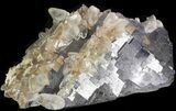 Fluorite Cube Cluster with Calcite Crystals- Pakistan #38649-1